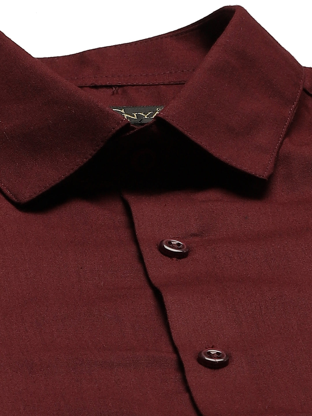 Men's Cotton Maroon Classic Formal Shirt