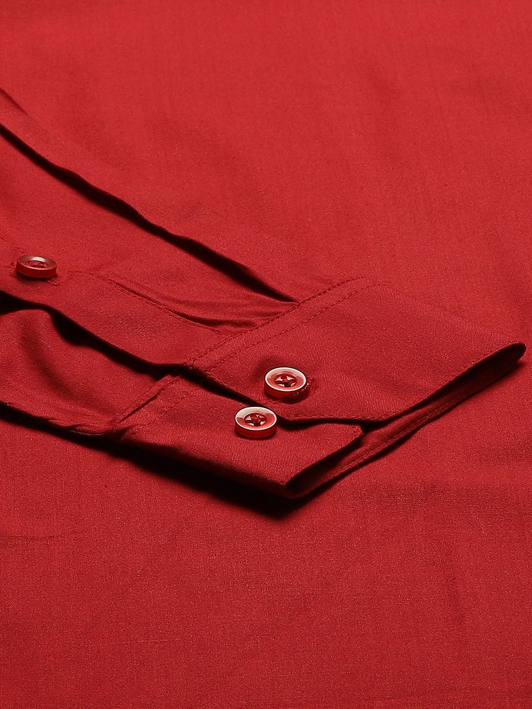 Men's Cotton Red Classic Formal Shirt