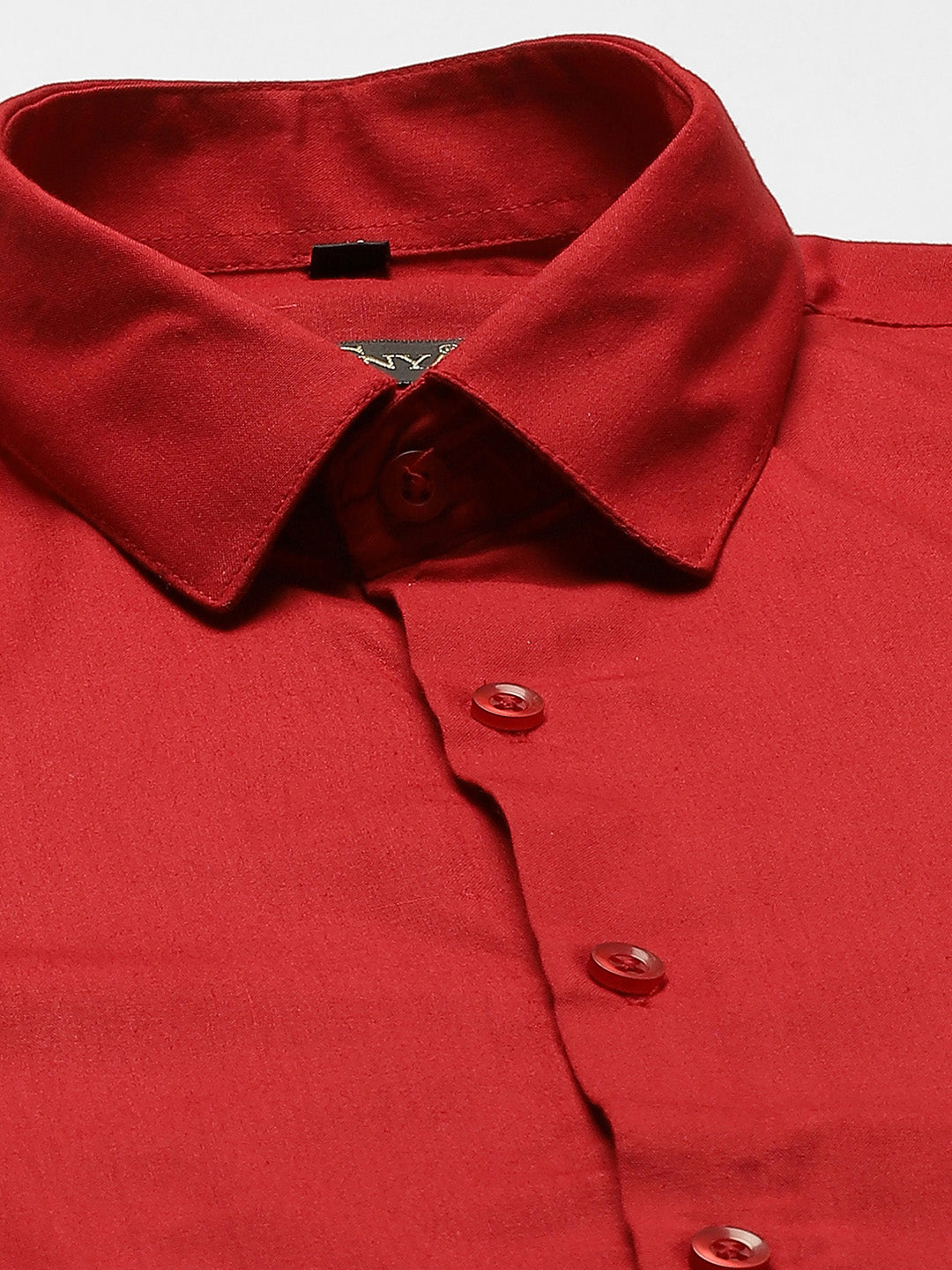 Men's Cotton Red Classic Formal Shirt