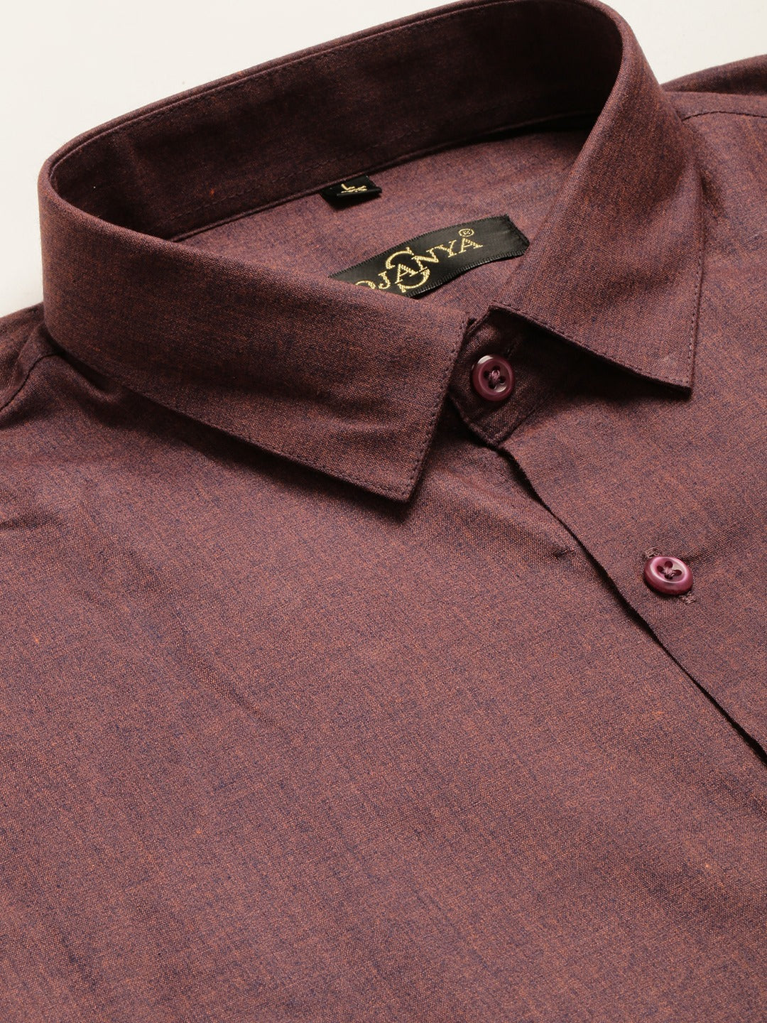 Men's Cotton Wine Classic Formal Shirt