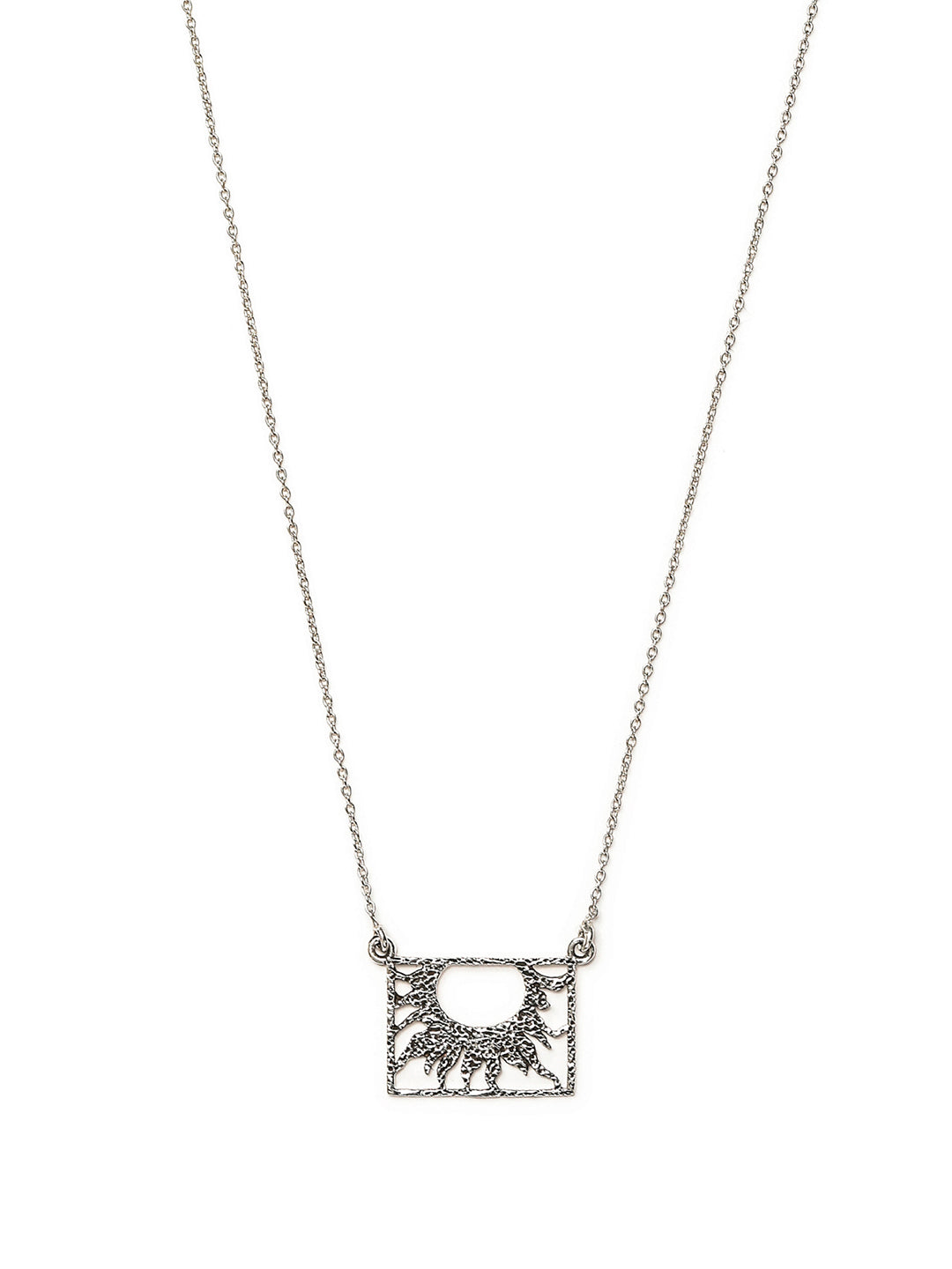 Women's Sterling Silver Radiant Sunrise Necklace - Priyaasi