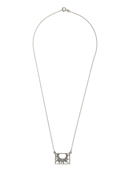 Women's Sterling Silver Radiant Sunrise Necklace - Priyaasi