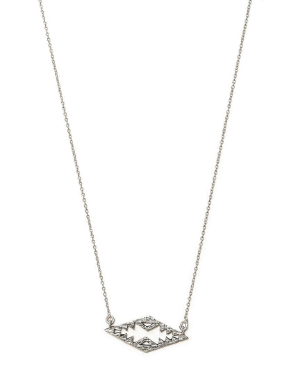 Women's Sterling Silver Geometric Necklace - Priyaasi