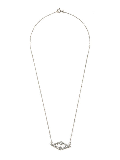 Women's Sterling Silver Geometric Necklace - Priyaasi