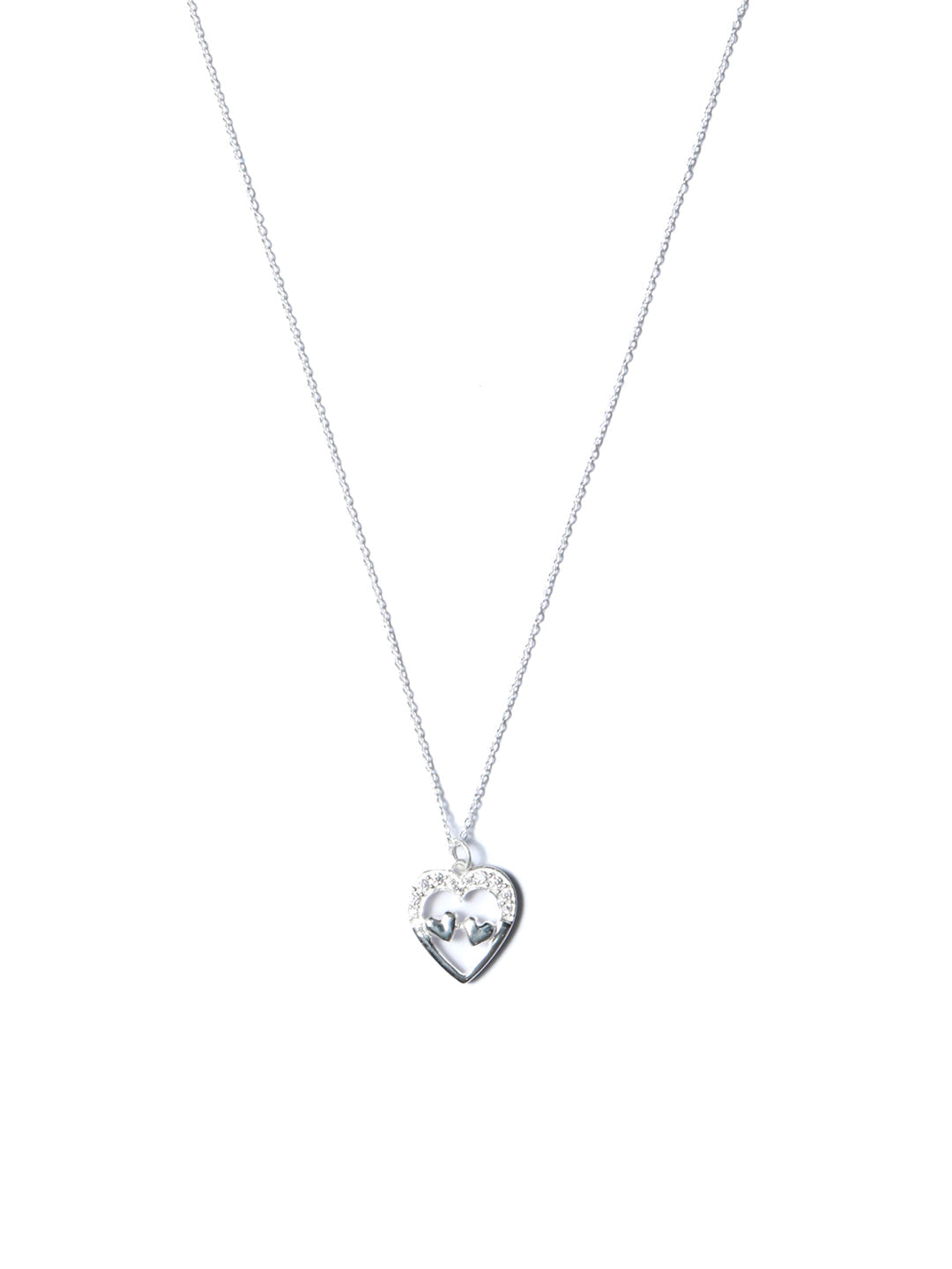 Women's Hearts in Heart Sterling Silver Necklace - Priyaasi