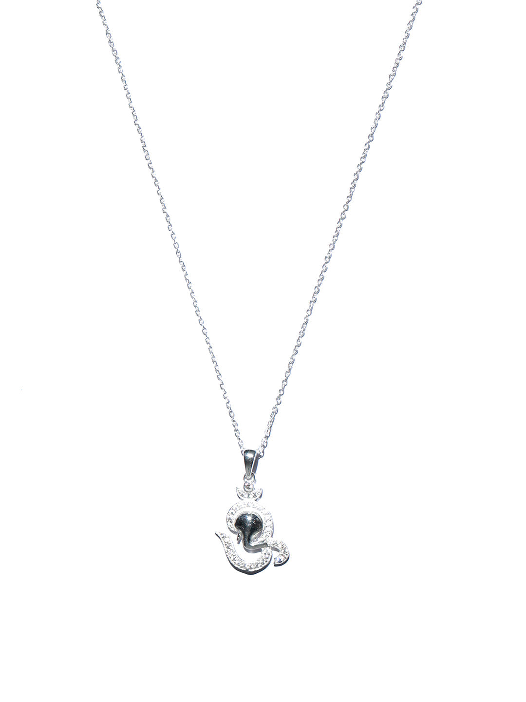 Women's OM Ganesha Sterling Silver Necklace - Priyaasi