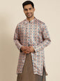 Men's Silk Blend White ONLY Sherwani Jacket