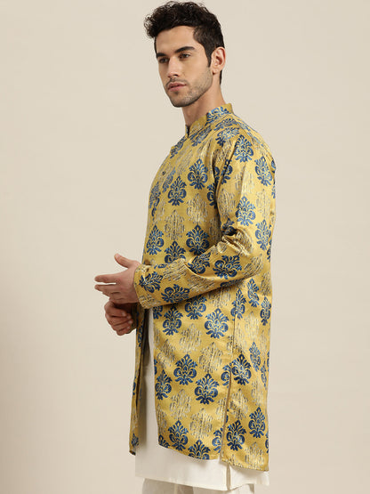 Men's Silk Blend Gold ONLY Sherwani Jacket