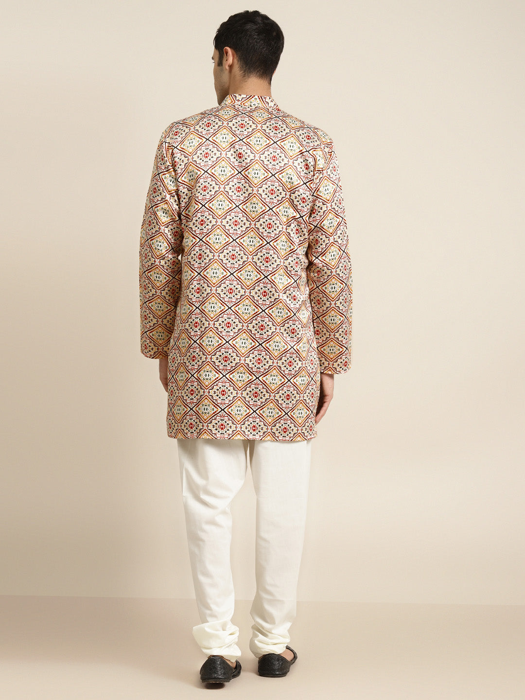 Men's Silk Blend Off White Only Sherwani Jacket