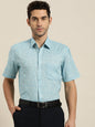 Men's Cotton Blend Sky Blue Classic Formal Shirt