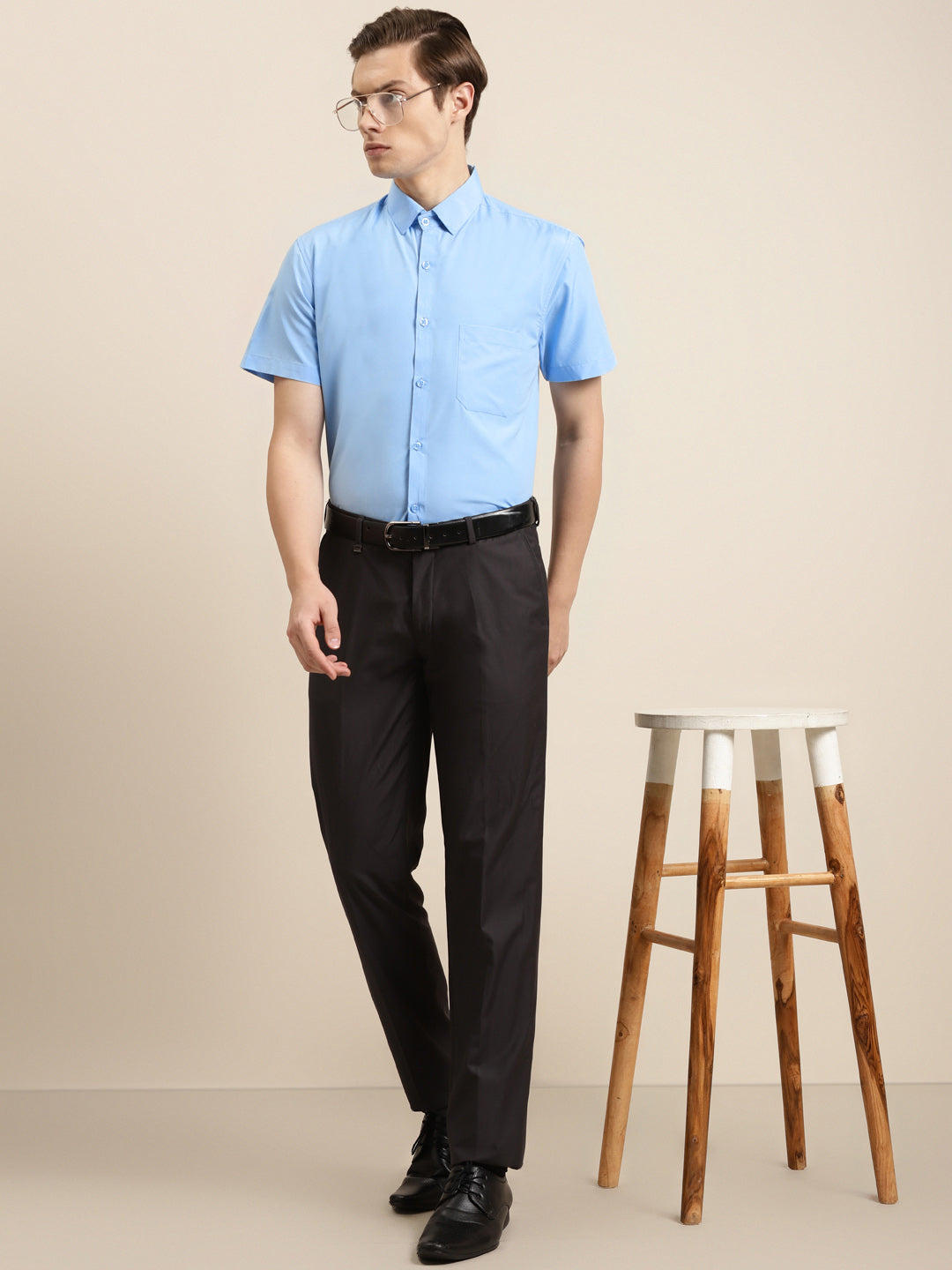 Men's Cotton Sky blue Classic Formal Shirt