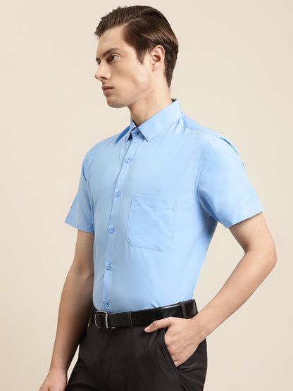 Men's Cotton Sky blue Classic Formal Shirt