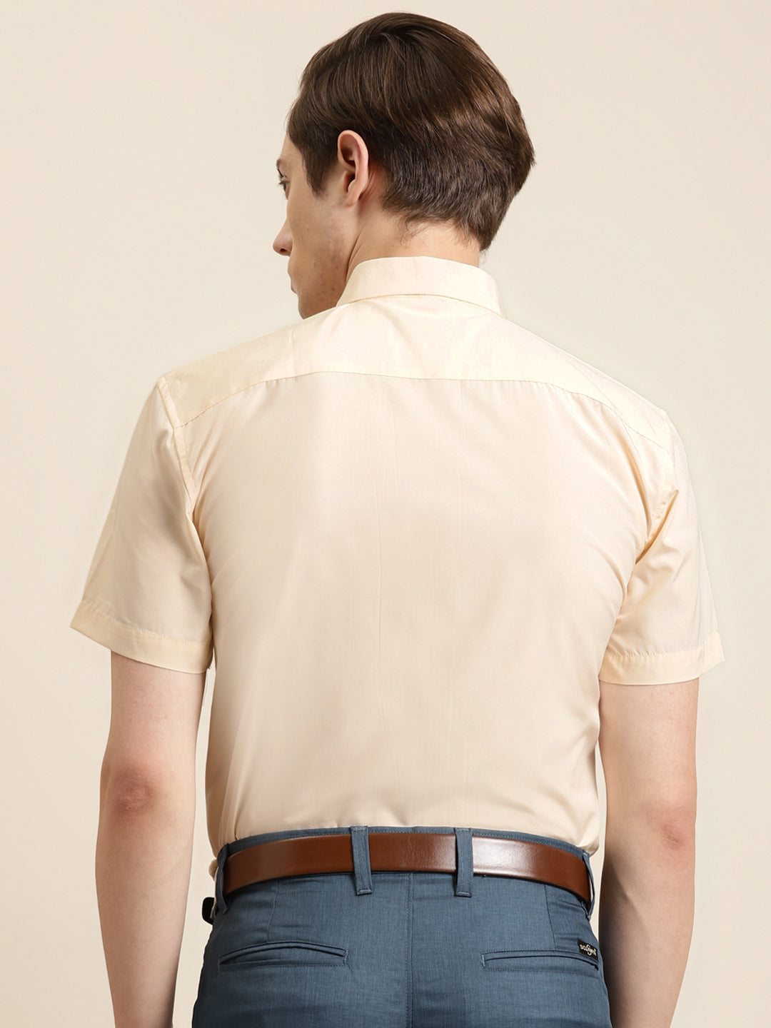 Men's Cotton Tan Classic Formal Shirt