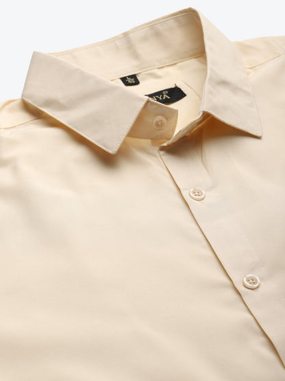 Men's Cotton Tan Classic Formal Shirt