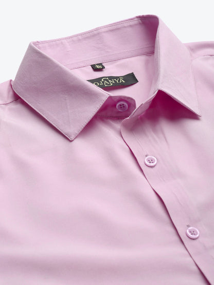 Men's Cotton Purple Classic Formal Shirt