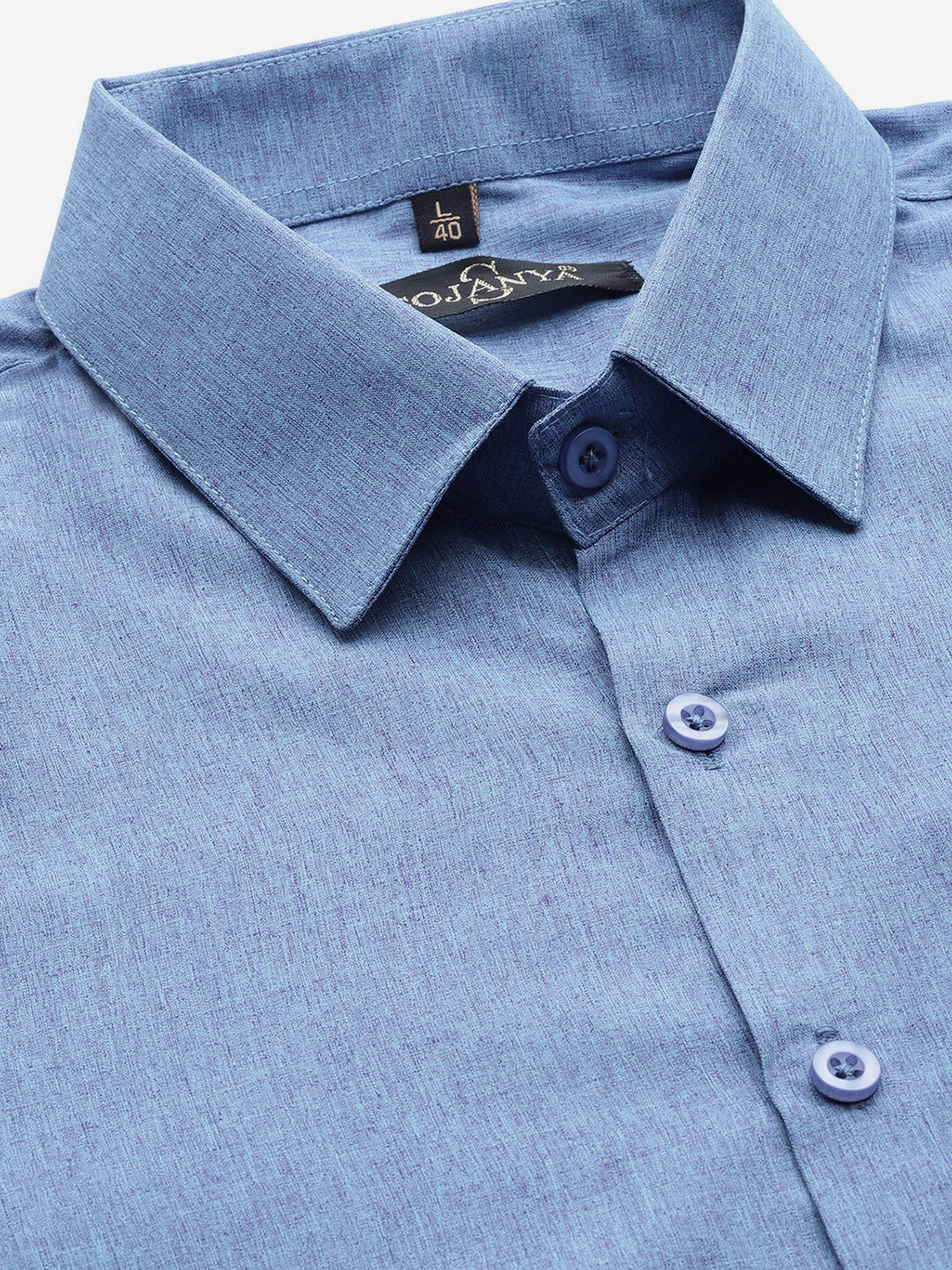 Men's Cotton Blue Formal Shirt