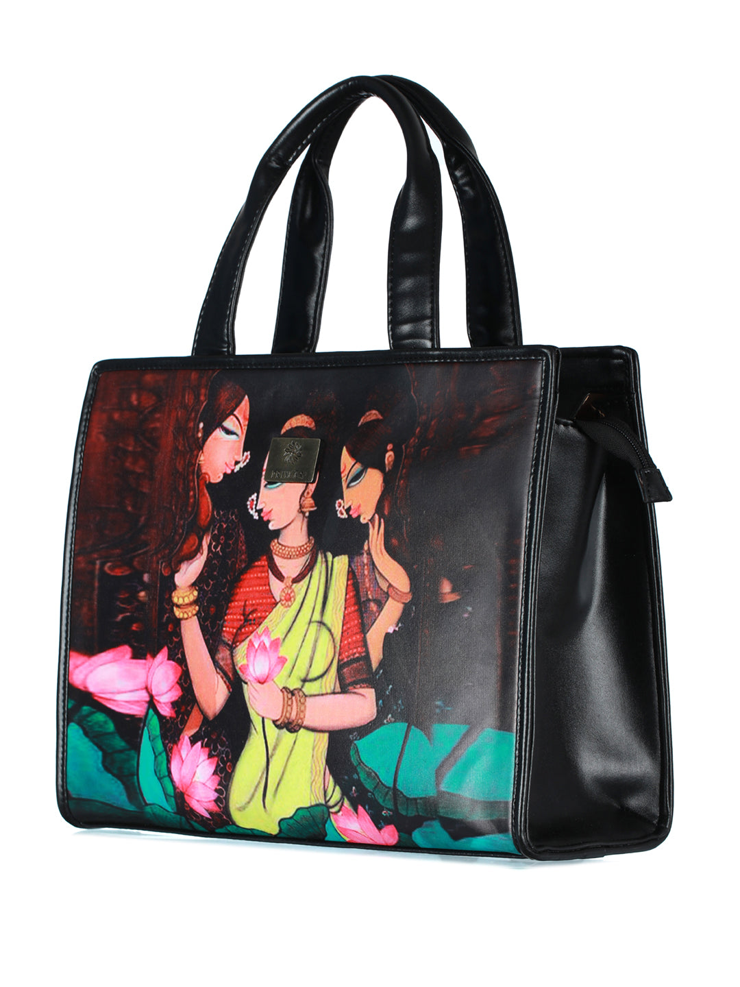 Women's Cultural Womaniya Digital Print Tote Bag - Priyaasi