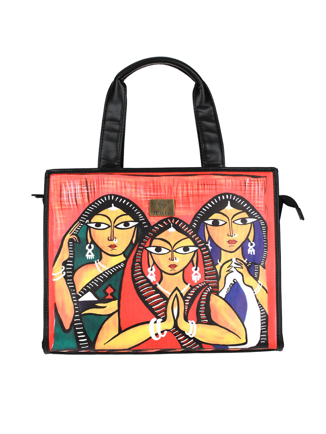 Women's Tribal Naari Digital Print Tote Bag - Priyaasi