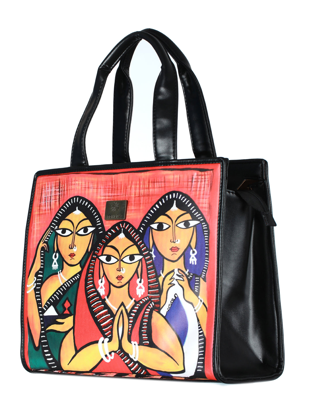 Women's Tribal Naari Digital Print Tote Bag - Priyaasi