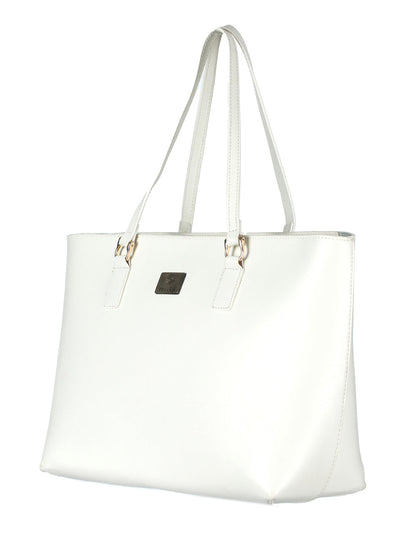 Women's Classic White Solid Tote Bag - Priyaasi