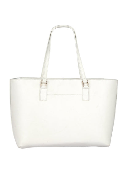 Women's Classic White Solid Tote Bag - Priyaasi