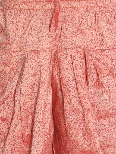 Men's Pink Cotton Silk Blend Dhoti