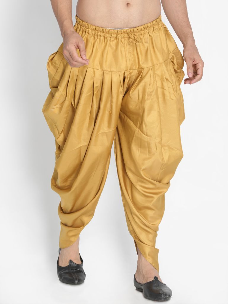 Men's Brown Silk Blend Dhoti