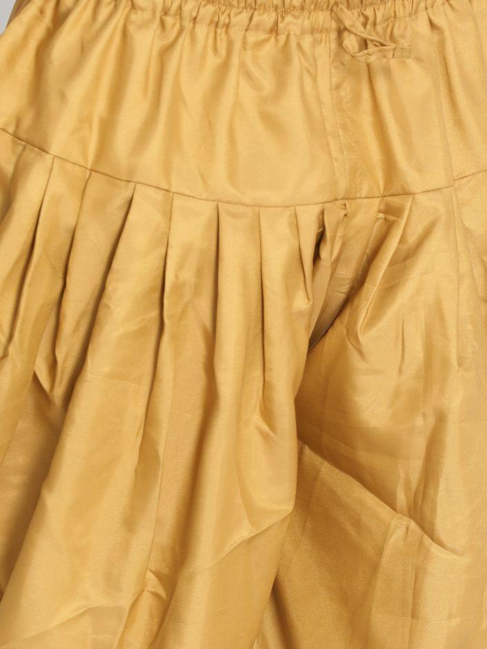 Men's Brown Silk Blend Dhoti