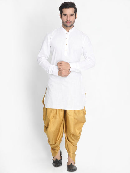 Men's Brown Silk Blend Dhoti