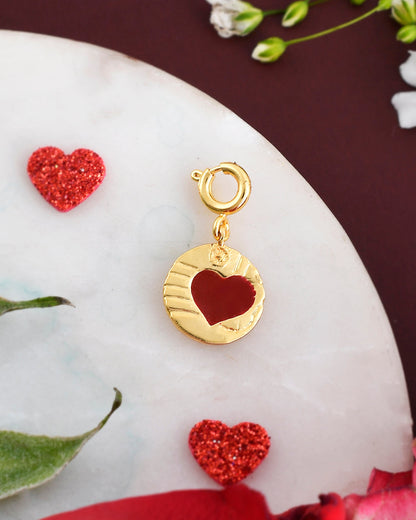 Enamelled Heart Charm