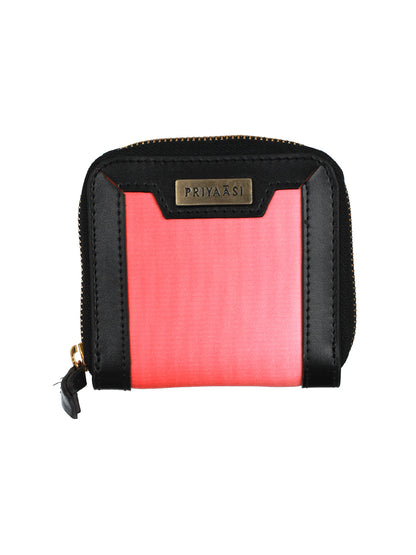 Women's Peach Ombre Solid Mini Wallet - Priyaasi