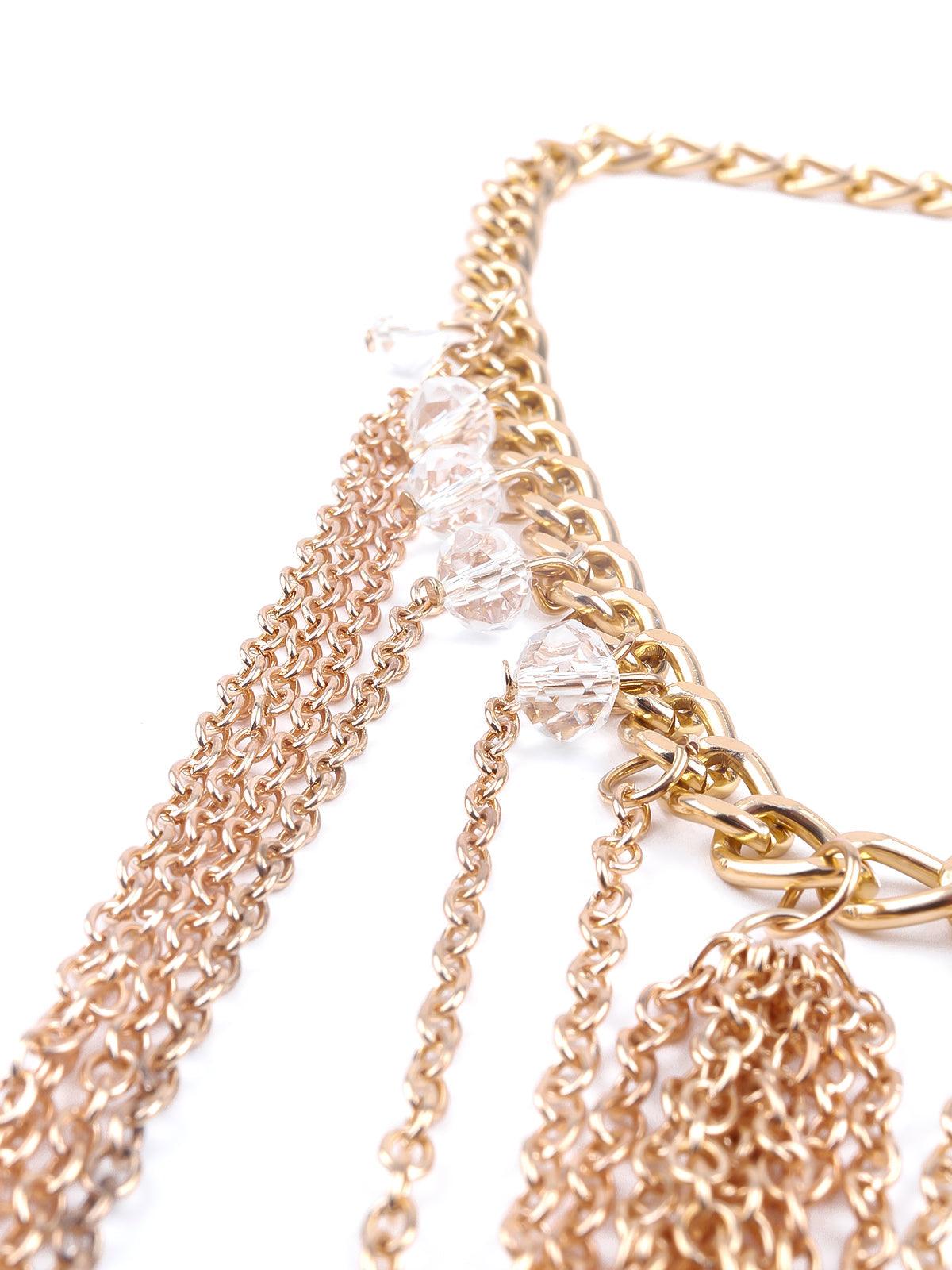 Women's Awesome Gold-Tone Exclusive Body Chain For Women - Odette