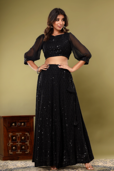 Women's Embroidered Lehenga Set