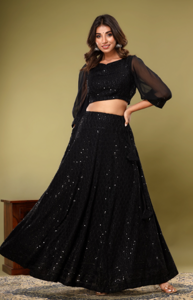 Women's Embroidered Lehenga Set