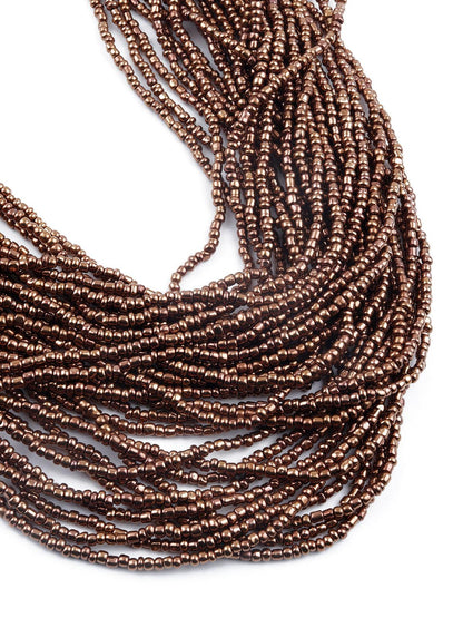 Women's Boho Brown Styled Layered Necklace For Women - Odette