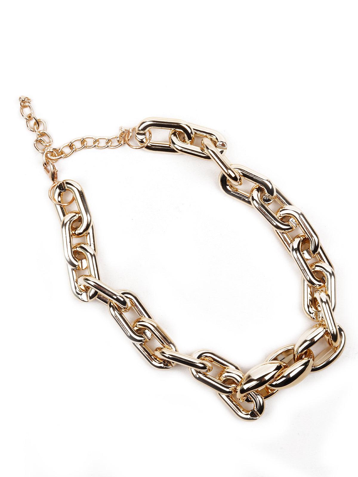 Women's Chunky Chain Gold Tone Necklace - Odette