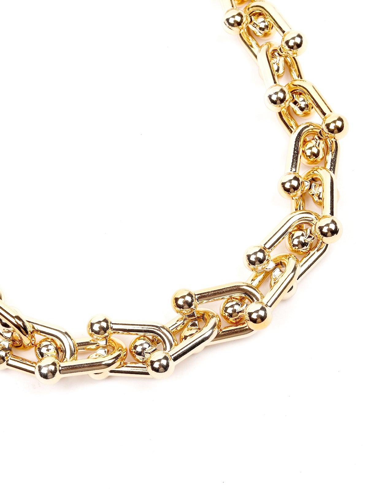 Women's Classic Gold Interlinked Chain - Odette