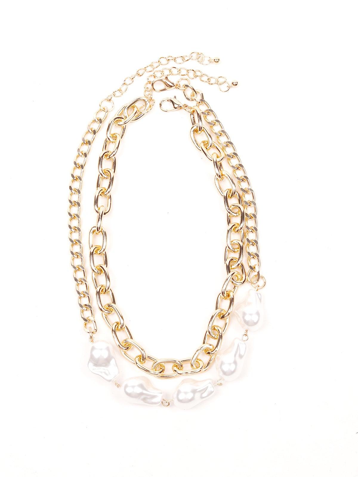 Women's Double Layered Gold-Tone Chain - Odette