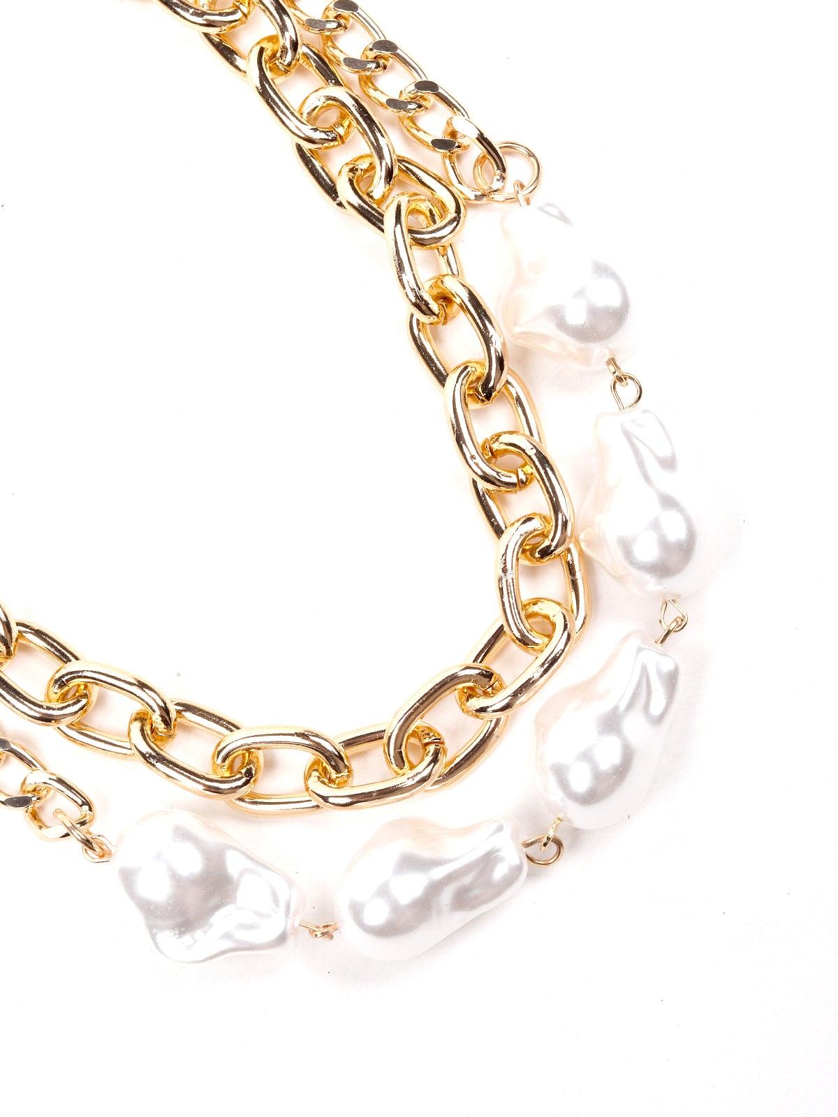 Women's Double Layered Gold-Tone Chain - Odette