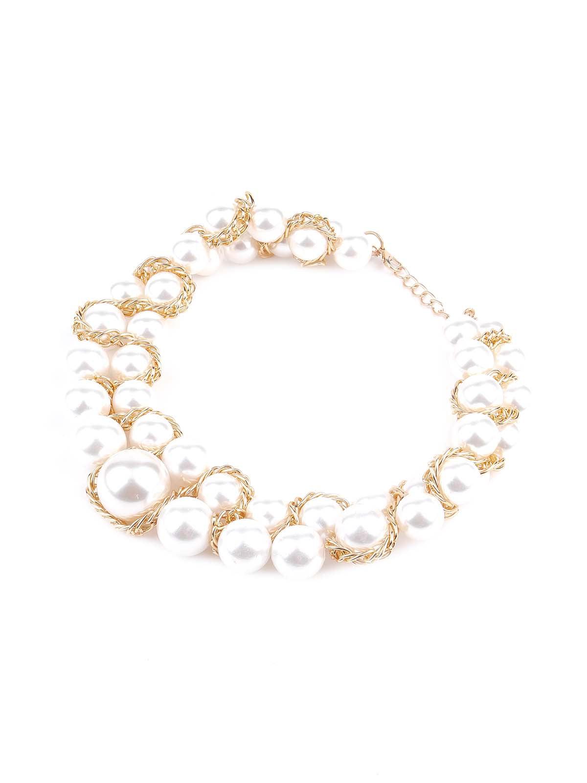 Women's Elegant White Artifical Pearl Gorgous Necklace - Odette