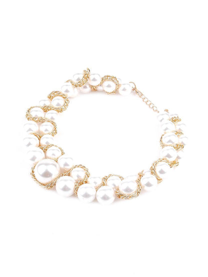 Women's Elegant White Artifical Pearl Gorgous Necklace - Odette