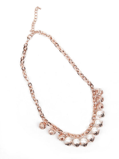 Women's Gold-Tone Embellished Pearl Necklace - Odette