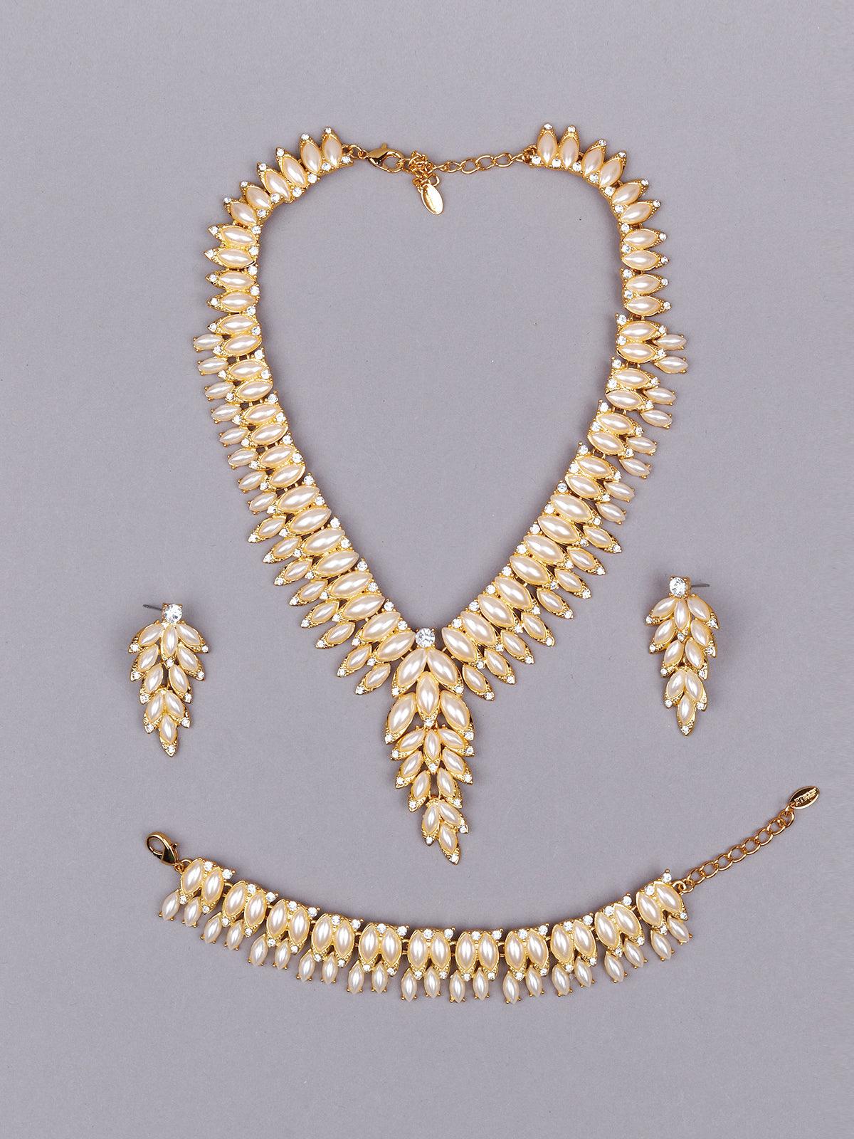 Women's Gold-Tone Royal Necklace Set - Odette