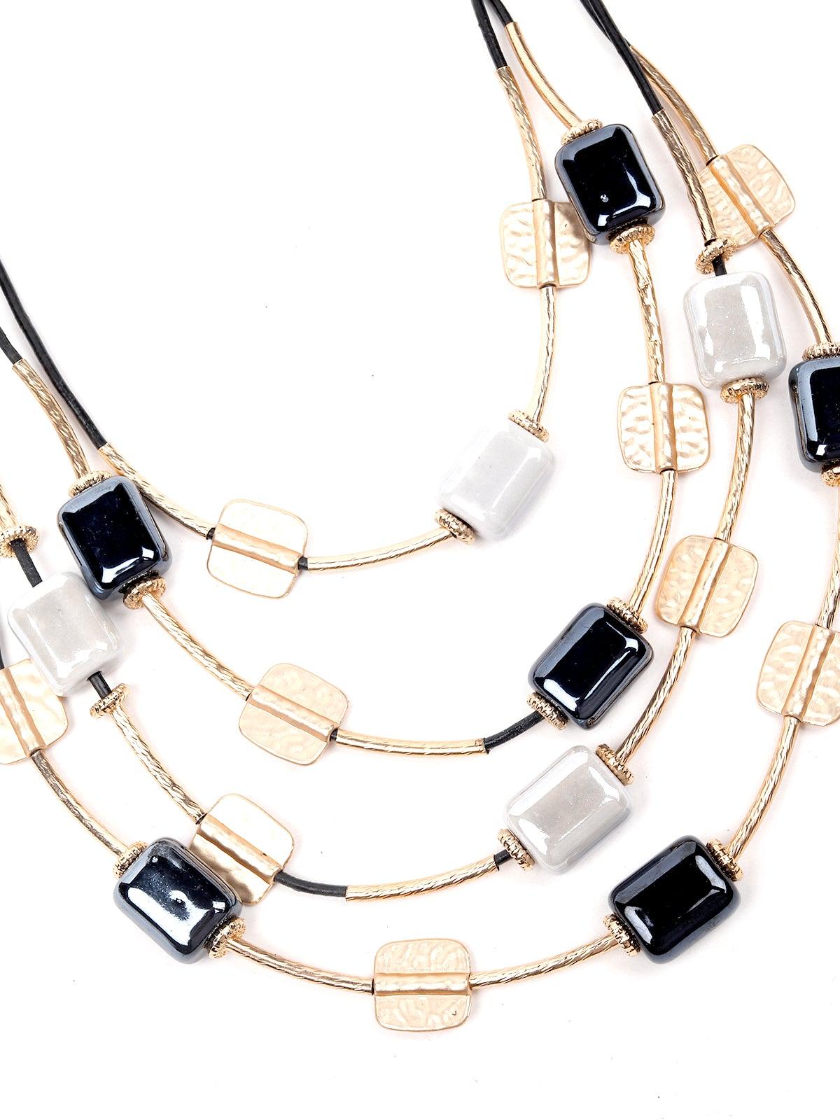 Women's Gold-Tone Stunning Multilayered Necklace - Odette