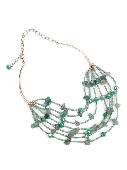 Women's Gorgeous Sea Green Colour Necklace - Odette