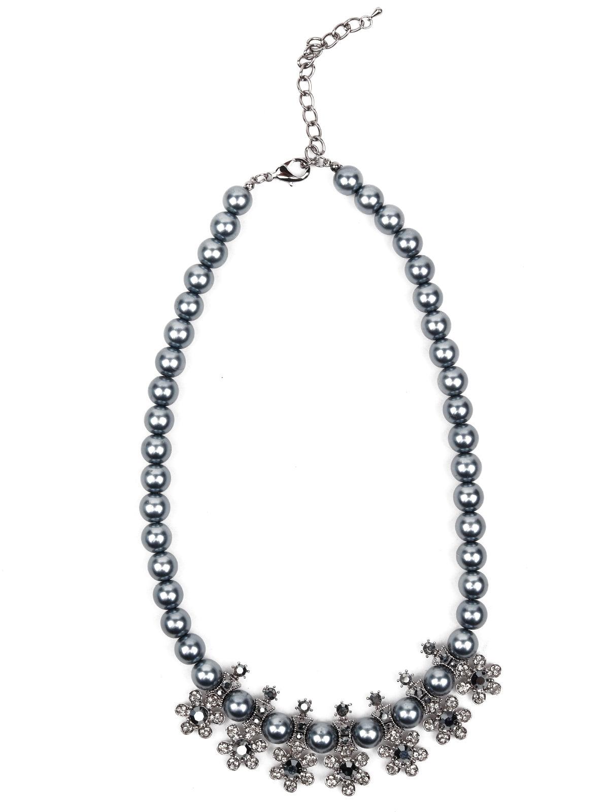 Women's Moonlight Beaded Embellished Necklace - Odette