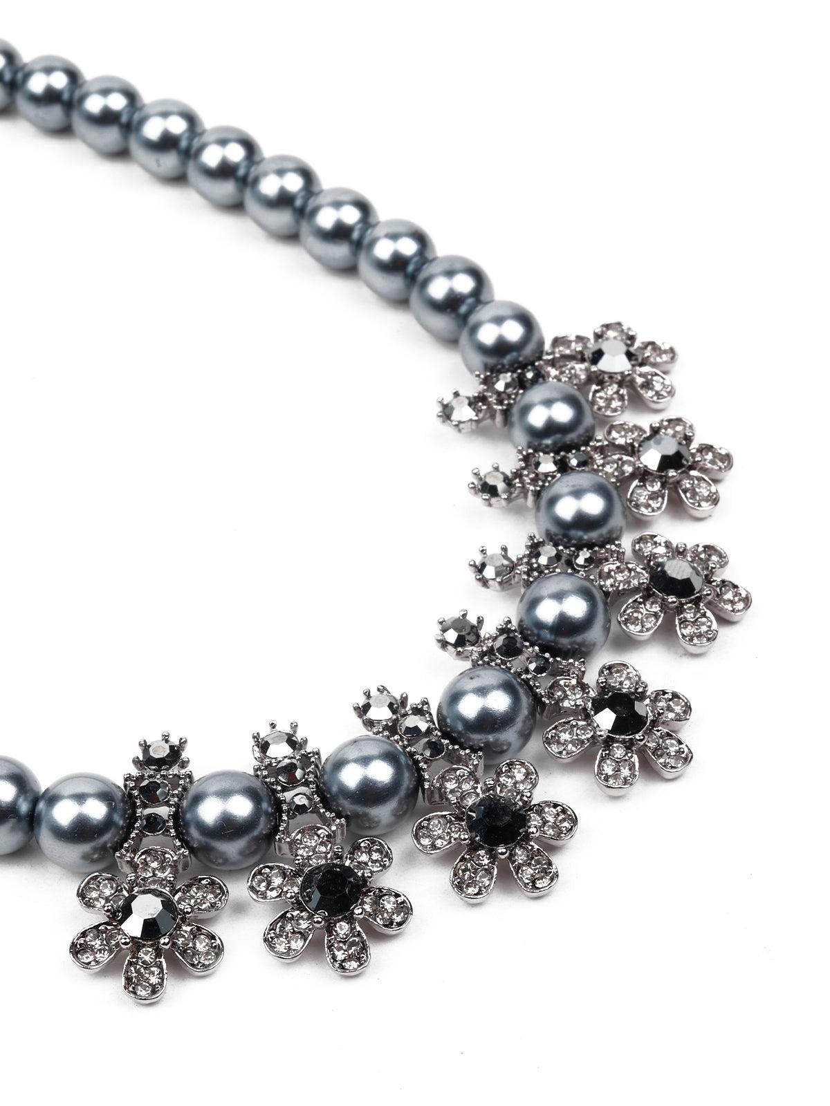 Women's Moonlight Beaded Embellished Necklace - Odette