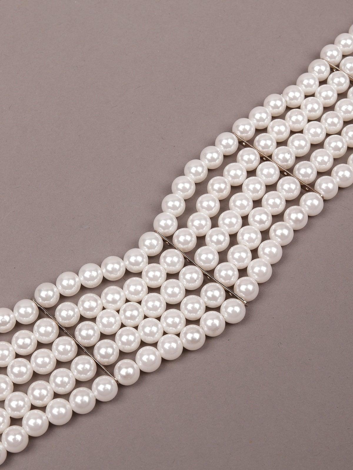 Women's Multilayered Pearl Choker - Odette