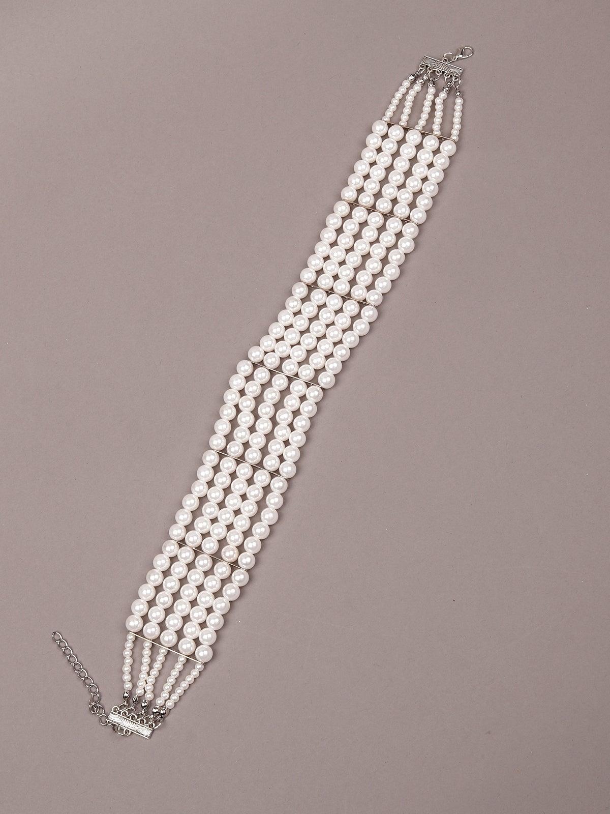 Women's Multilayered Pearl Choker - Odette