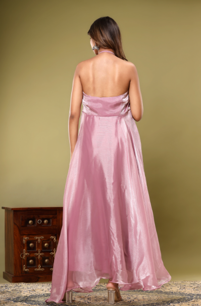 Women's Mauve Silk Dress